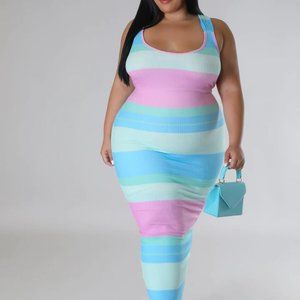 Gleam On Pastel Maxi Dress